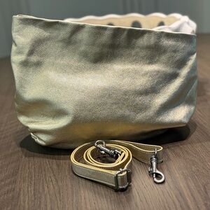 Marsèll Fantasma metallic gold leather shoulder bag